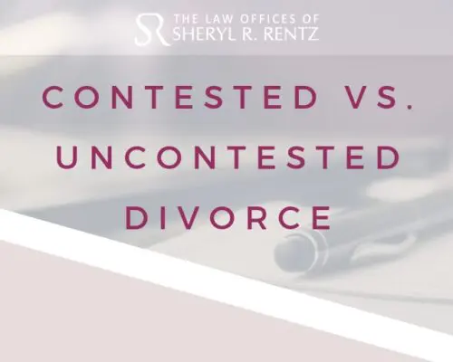 contested vs. uncontested divorces